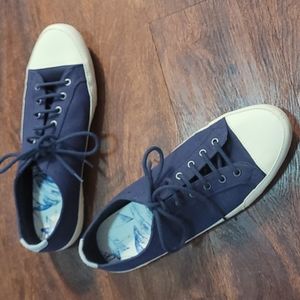 Zara men's shoes, size 45  navy blue with white accents, fashion sneakers